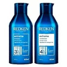 Redken | Balsam, reparerar skador i håret och gör det lättare att hantera, Extreme, 500 ml & Redken | Schampo, motverkar kluvna toppar och skyddar skadat hår, Extreme, 500 ml