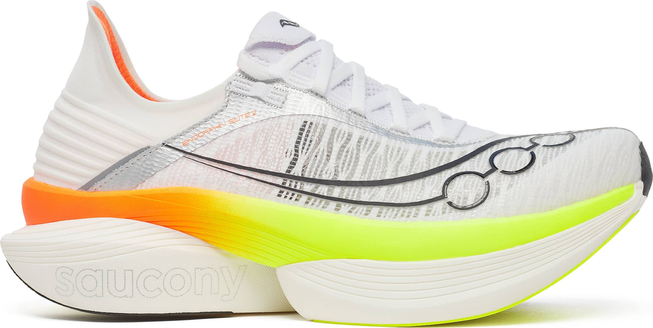Saucony Unisex Endorphin Elite 2 White/vo2, 40.5