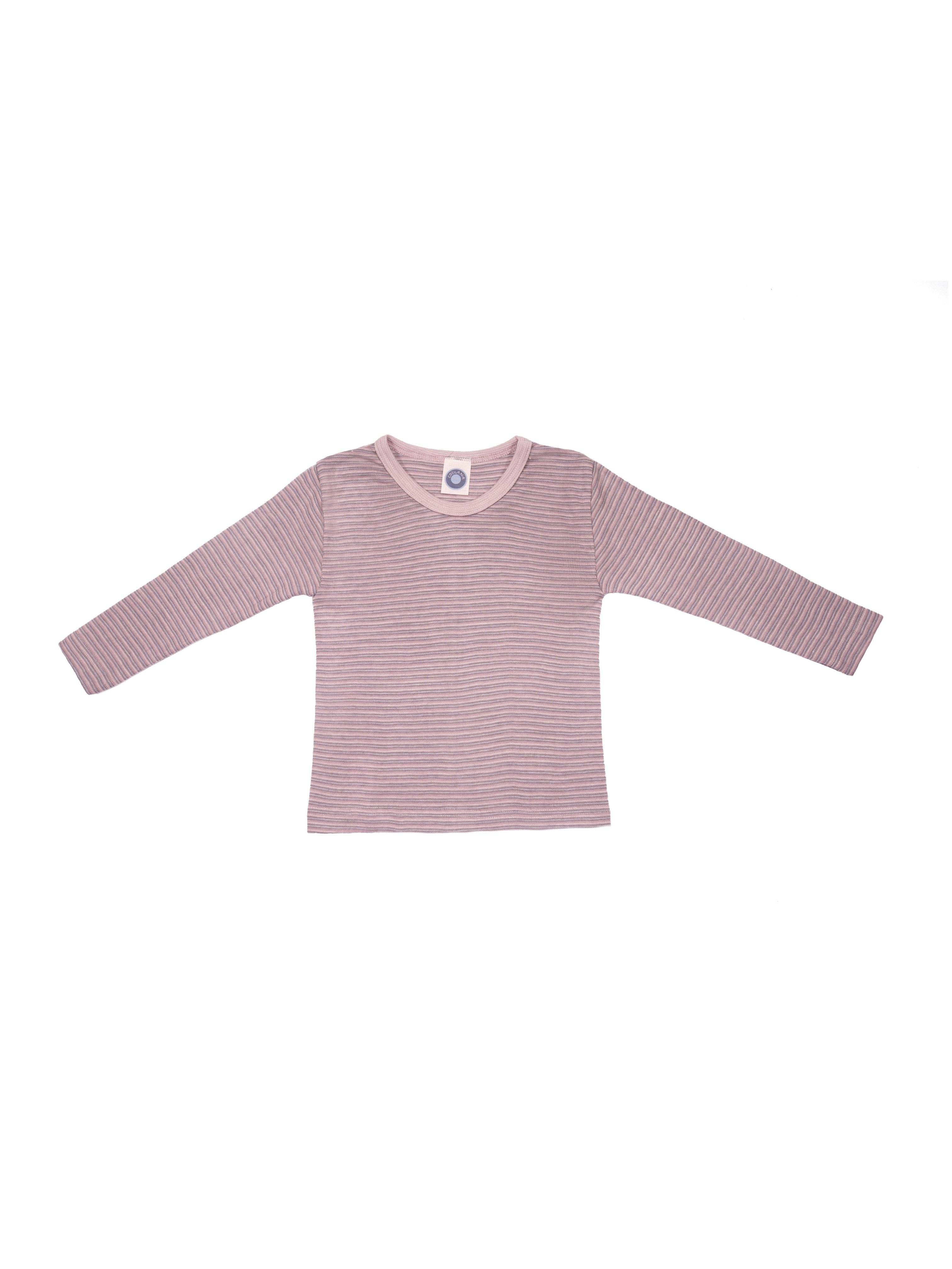 Cosilana - Uld/silke bluse - Rose/blomme - 116