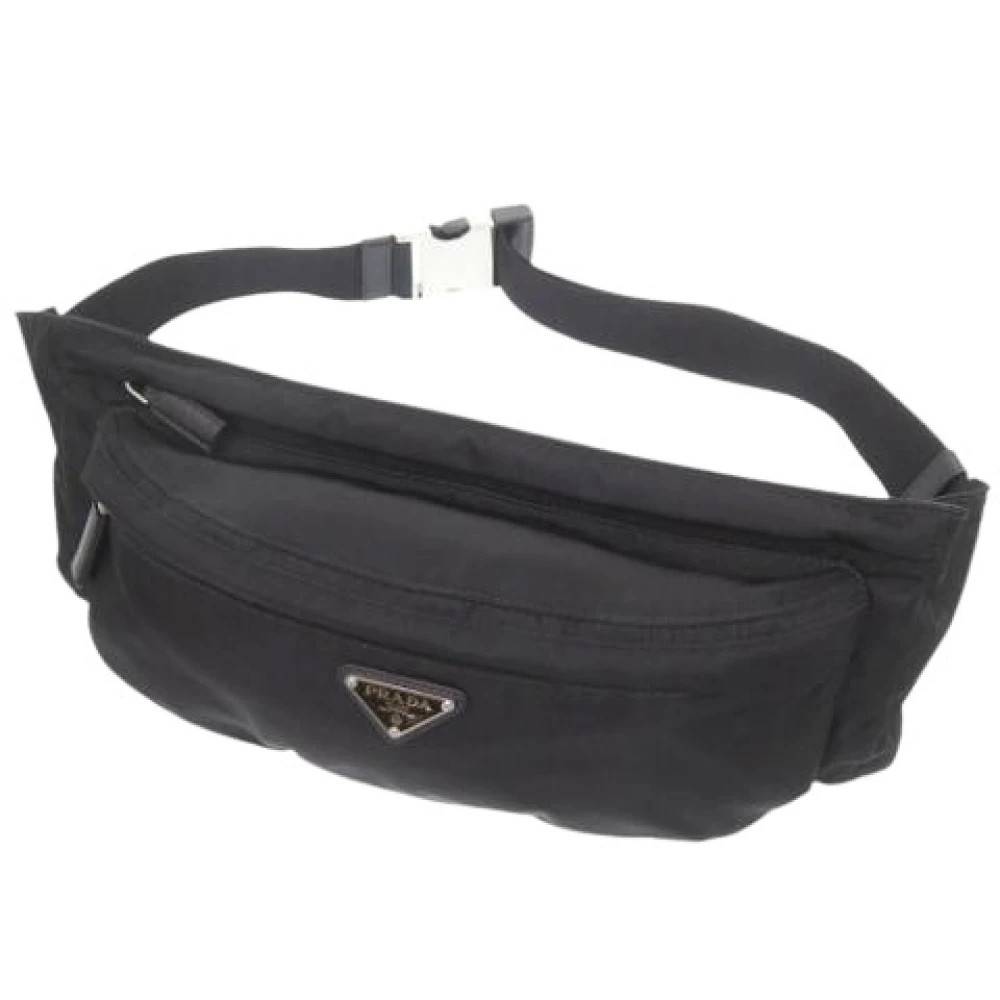 Prada Vintage Pre-owned Nylon Bæltetaske - Vintage - Dame - Sort - ONE SIZE - Nylon