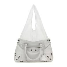 White Leather Neo Cagole Xl Plus Shopping Bag