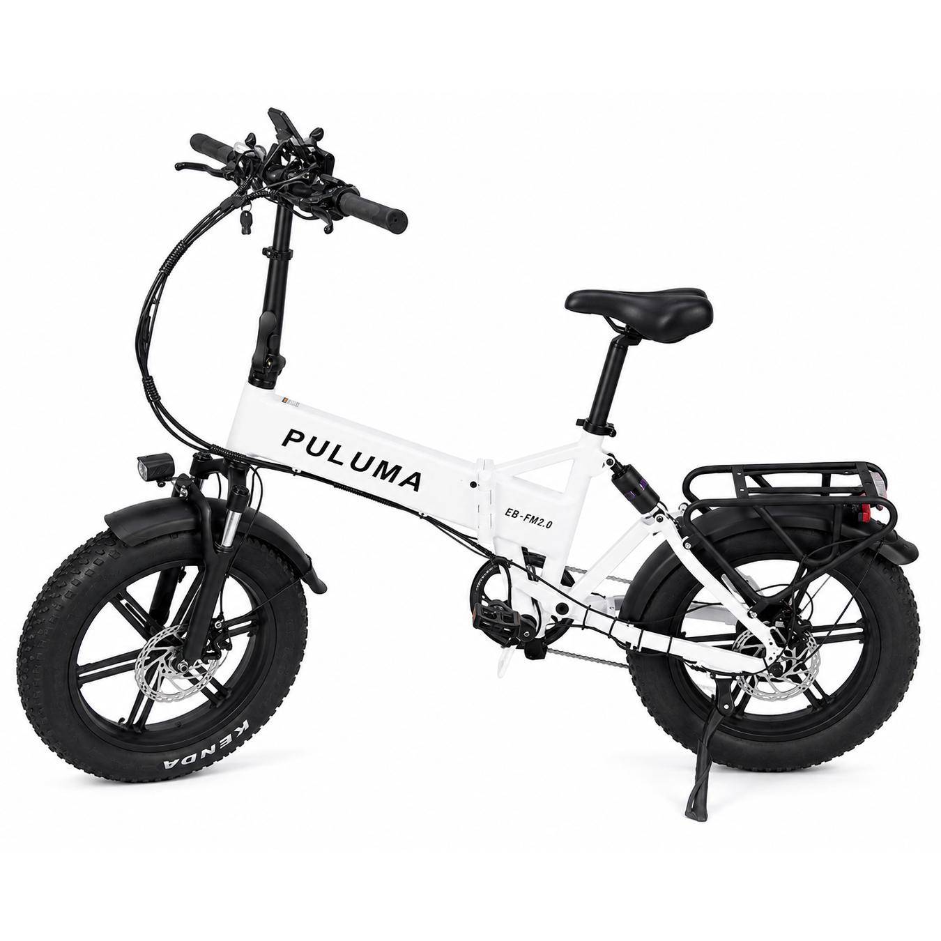 PULUMA EB FM-20 Stadscykling Elcykel 48V15Ah Batteri 500W Motor 20 tum Feta Däck 40KM/H Topphastighet 150KG Max Last Vikbar Elcykel svart