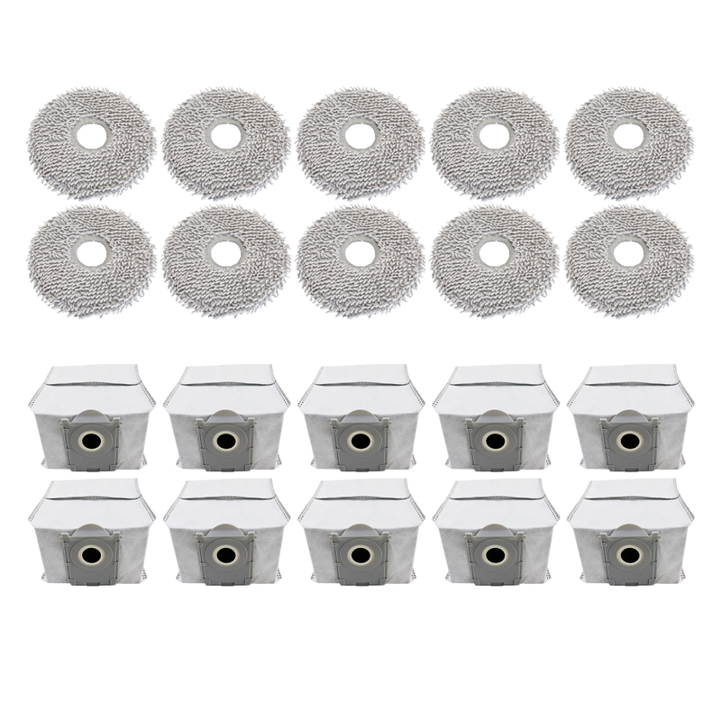 Stor Moppe- og Posepakke til Ecovacs Deebot T50 Omni / Pro Omni / Max Pro Omni