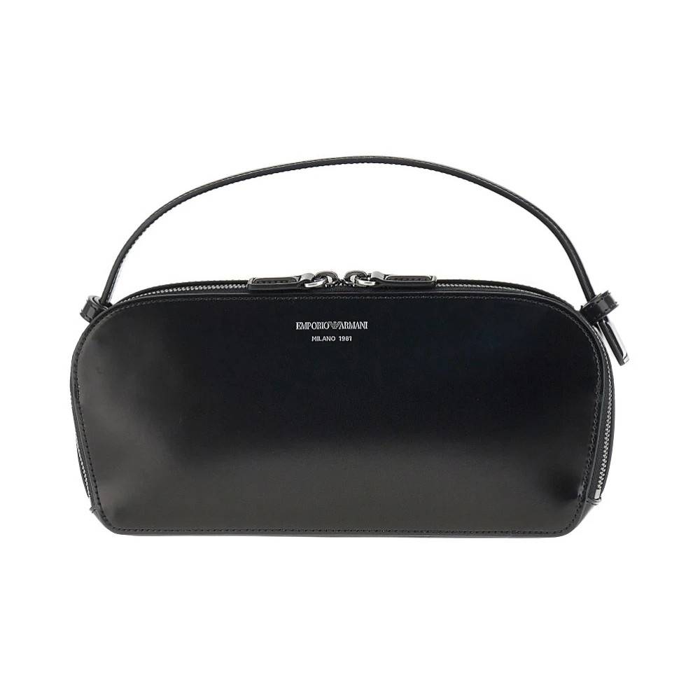 Emporio Armani Spazzolato taske i kunstlæder - Tasker - Dame - Sort - ONE SIZE - Læder