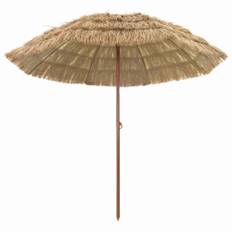Badparasol Brun Ø 265 x 267 cm Stål