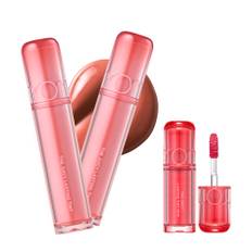 The Juicy Lasting Highly Korean lip glossy pull lip Mulled Peach 2ea 05 Morning Apple [rom&nd] Tint, pigmented, colorfast, cosmetics, lipstick,