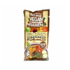 Vegansk ramen nudler i miso bouillon - 2 portioner