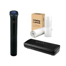 iVide® 2.0 Sous Vide Stav WIFI + iVide VS180Plus Vakuumpakker + Vakuumruller