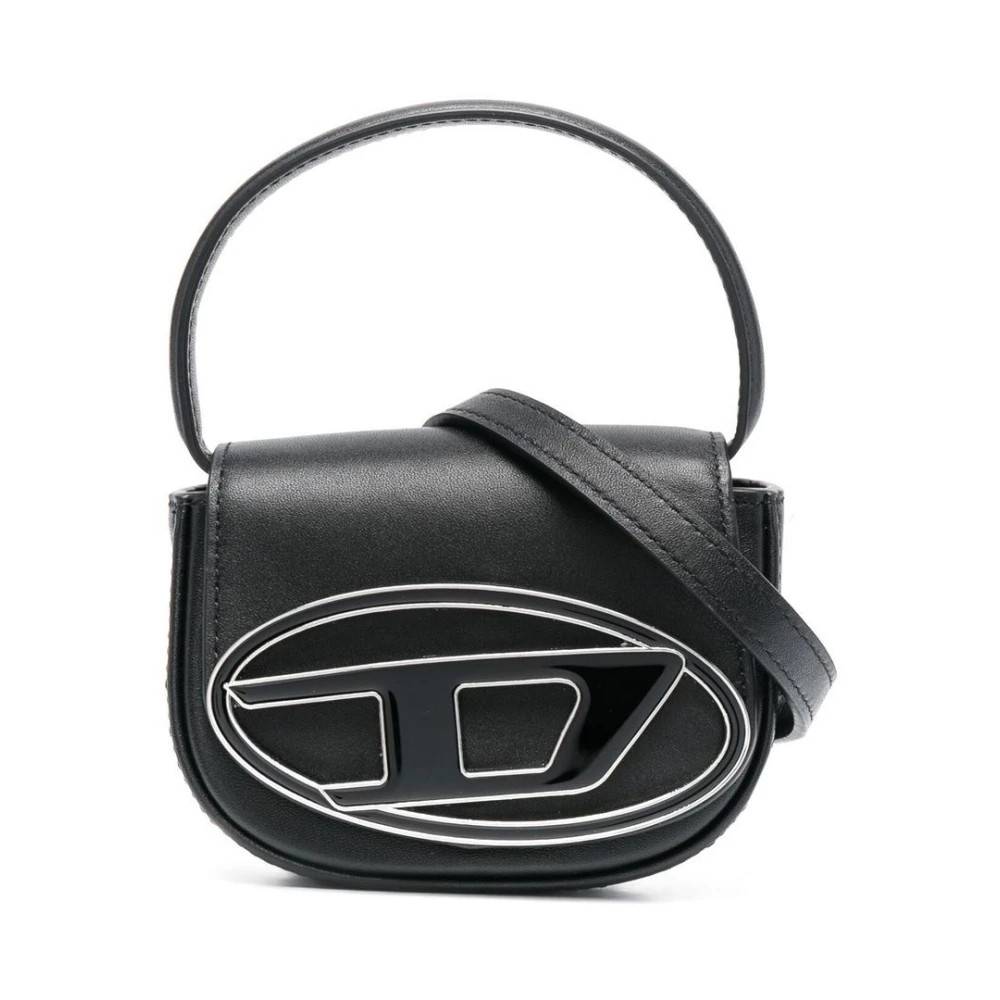 Diesel 1DR XS Leather Mini Bag - Tasker - Dame - Sort - ONE SIZE - Uld