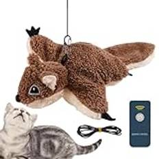 Cat Toys | Cat Nip Toys | Flapping Bird Cat Toy | Cat Bird Toy | Electric Plush Sugar Glider Cat Toy | Remote Control Bird Toy | Interactive Chargeable Bird Cat Toy For Indoor