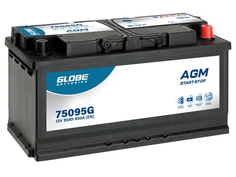 GLOBE AGM 95Ah batteri 12 V 95 Ah CCA 850 A (EN)