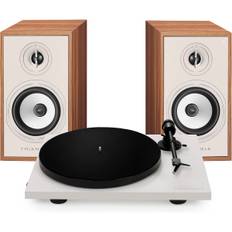 Triangle BR02 Connect eg (sæt af 2) + Lunar 1 creme - Trådløs smart højttaler