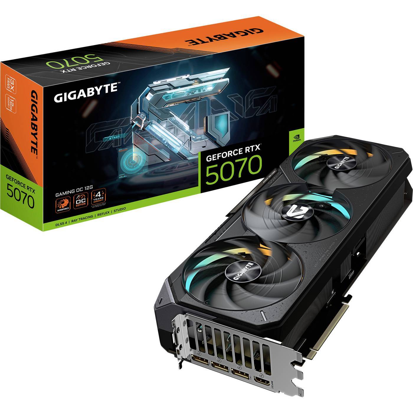 Gigabyte Grafikkort Nvidia RTX 5070 Ti GeForce RTX™ 5070 Ti GAMING OC 16G 16 GB GDDR7 RAM PCIe x16 PCIe 5.0 x16
