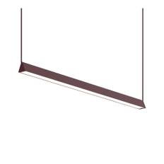 Lambert &amp; Fils - Mile 04, Single mounting, Burgundy (fixture, wires, anchors), White canopy - Pendellampor - Guillaume Sasseville - Lila