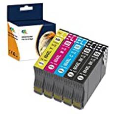 OGOUGUAN 604 XL Multipack kompatibel bläckpatron ersättning för Epson 604XL för Expression Home XP-2205 XP-4200 XP-3200 XP-3205 XP-2200 XP-4205 Workforce WF-2935 2930 2910 2950DWF (5 Förpackning: