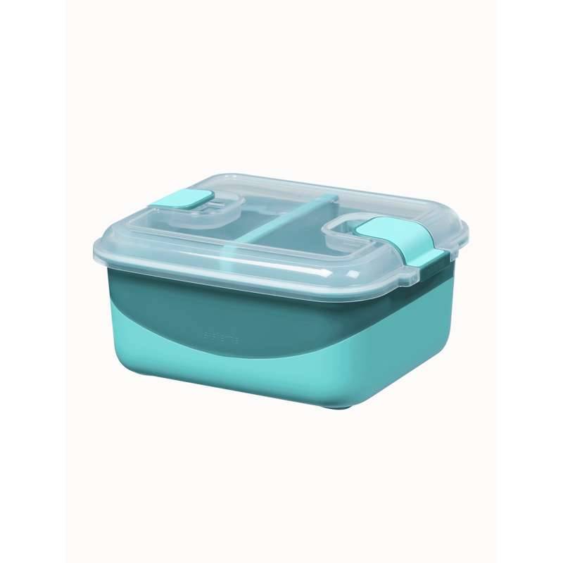 Sistema Rectangle w/Divider Heatables - 1.35L - Sage