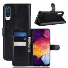 Samsung Galaxy A50/A50s/A30s - Læder cover / pung - Sort