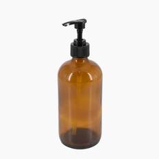 Freja - Tvålpump i glas (450 ml) - Brun - 7,5cm x 7,5cm x 22cm