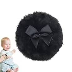 Powder Puff for Body,Baby Powder Puff | Ultra Mjuk Round Face Body Powder Puff med Ribbon Bow,Torrt sminkverktyg för hem-/reseanvändning, kroppspulverapplikator för babybarn vuxen