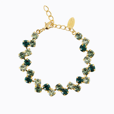 Caroline Svedbom Fiona Armband / Green Combo (Gold)