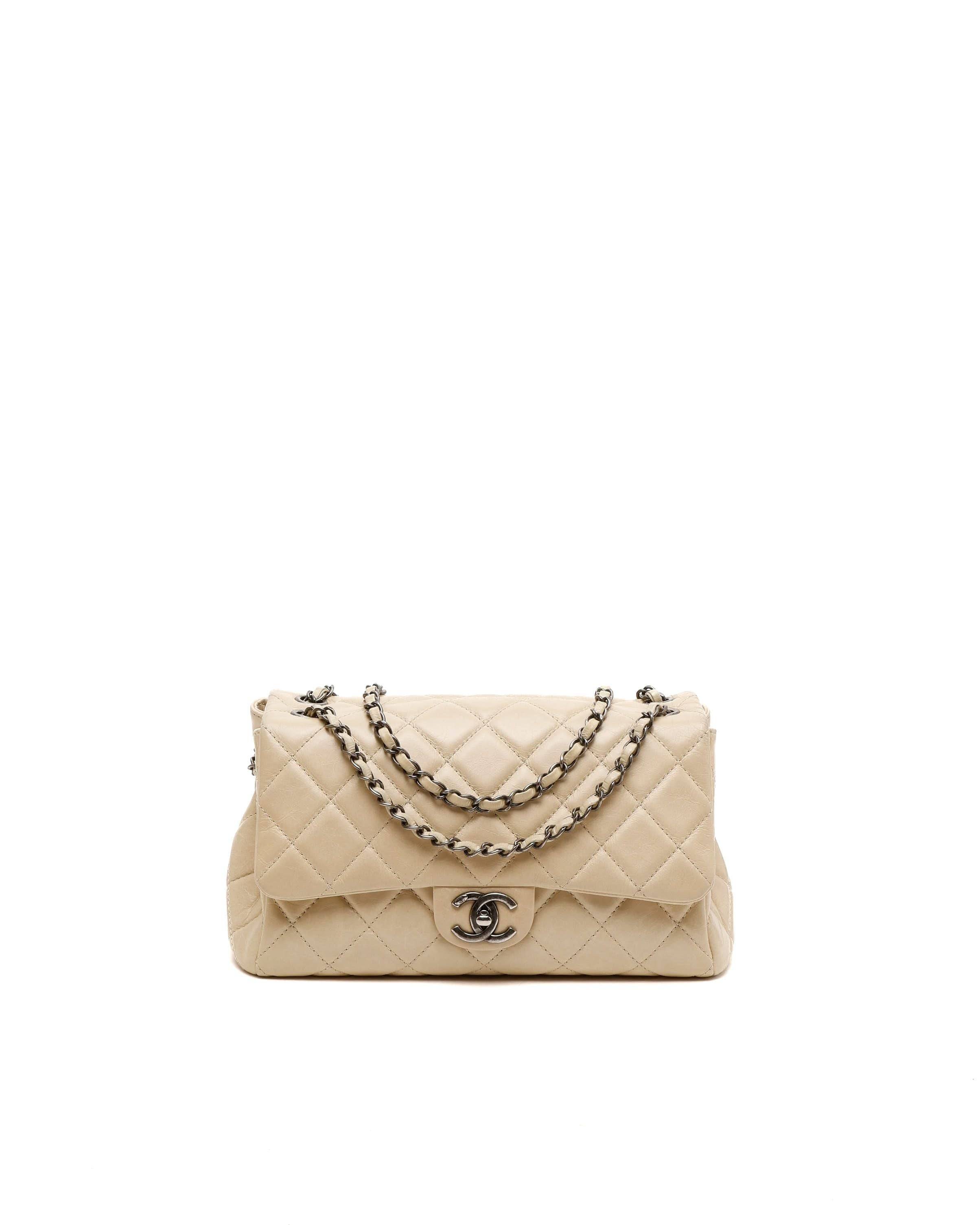 Chanel CC Jumbo Flap Bag - Beige - One Size