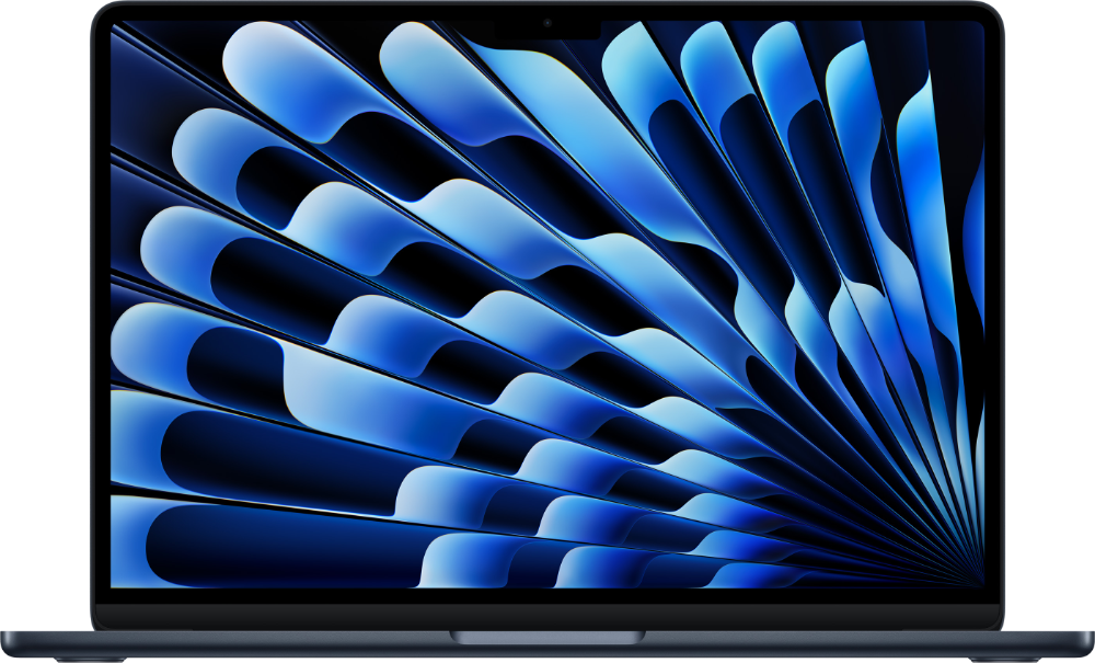 MacBook Air 13-tum, M5 10-core, grafik 10-core, 16GB RAM, 1TB SSD, Midnatt - Spanskt tangentbord