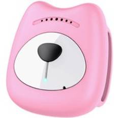 Vattentät ip67 djurhalsband hitta hund katt wifi gps lbs smart tracker halsband anti förlorad realtidslokaliseringsposition - Rosa