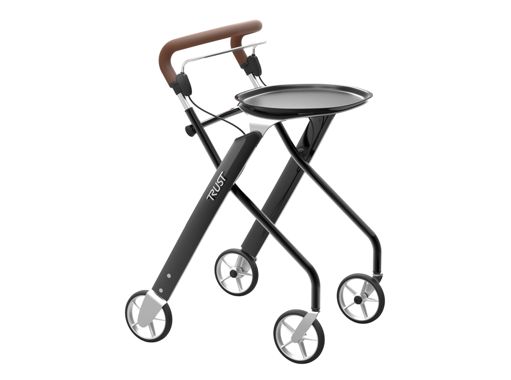 TrustCare - Let's Dream rollator för inomhusbruk - Svart