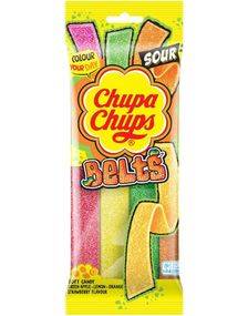 Chupa Chups Sour Belts Mixed - Sura Godisbälten med Olika Smaker 90 Gram