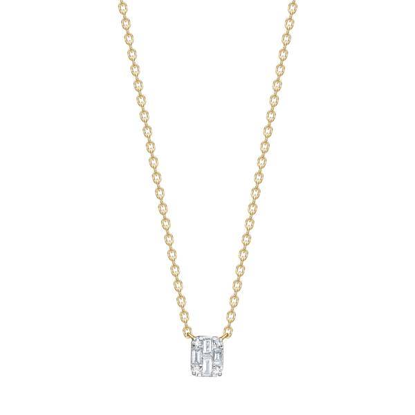 Siersbøl's 14kt. guldvedhæng m.0,08ct W/SI med guldkæde