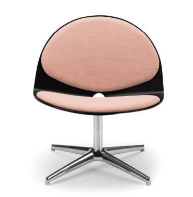Biloba Loungestol, poleret aluminium - 78 x 70 x 63 cm, siddehøjde 42 cm, sædedybde 47 cm Prisgruppe 3.