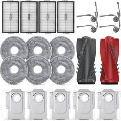 Roborock Saros 10R/Saros 20/Qrevo CurvX/Qrevo Curv 2 Pro Tilbehørssæt – kompatibelt tilbehør.