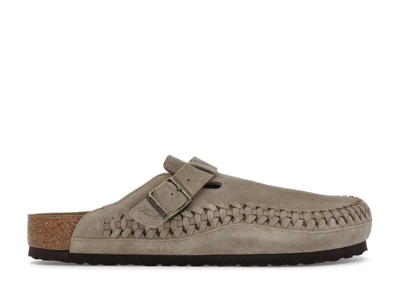 Birkenstock Boston Braided Suede Kith Taupe - 37 / Standard