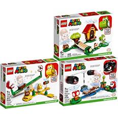 Bundle Lego® Super Mario™ Set med 3 71365 71366 71367 piranha-växt kraftvippa gigantisk boll villis Marios hus och Yoshi