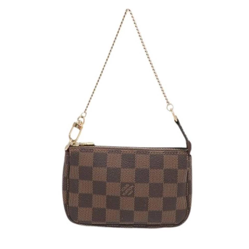 Louis Vuitton Vintage Pre-owned Mini Pochette - Vintage - Dame - Brun - ONE SIZE - Læder
