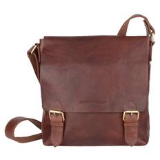 House Of Sajaco Unisex Klaffväska i Skinn Brun