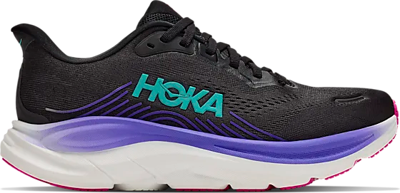 Hoka W Clifton 11 Löparskor Black/neon Nebu - US 7