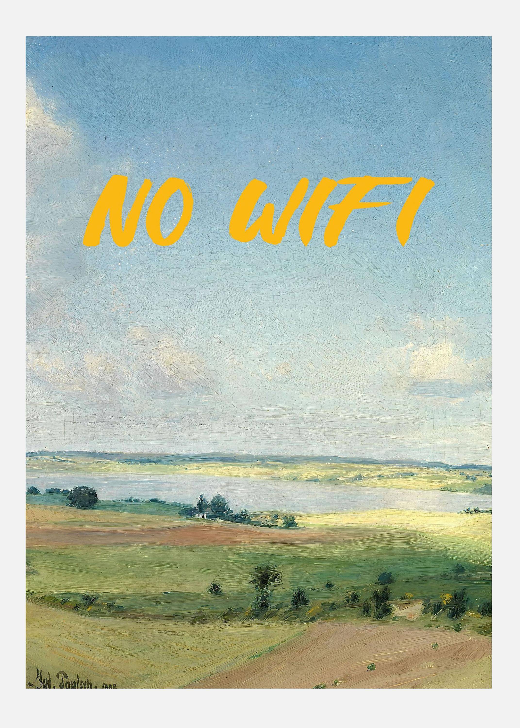 No Wifi Canvastavla (30x40 cm)