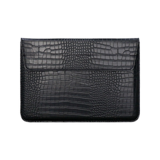 Trolsk Croco Leather Sleeve (Macbook 13/14") - Sort