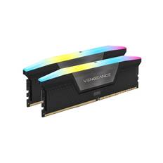 Corsair Vengeance RGB DDR5-6400 - 128GB - CL42 - Dual Channel (2 pcs) - Intel XMP - Sort med RGB