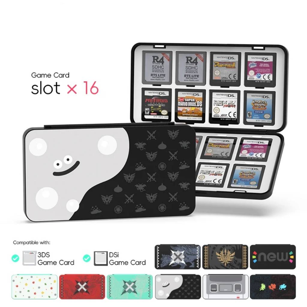 Portable 16-in-1 Game Cartridge Storage Box Case for 3DS/2DS/DS Series Cards