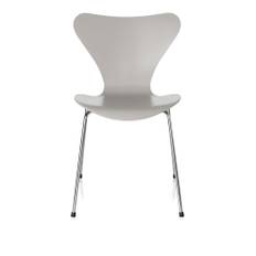 Fritz Hansen - 3107 Sjuan, Lackerad bokfanér, Nine Grey - Matstolar - Arne Jacobsen - Grå - Metall/Trä