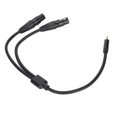 JORINDO Dual XLR Female to 3.5mm 18in Male Jack Cable YSplitter Adapter Patch Cord