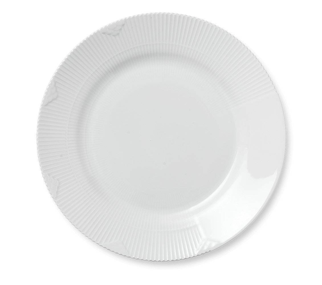 Hvid Elements tallerken 28 cm.
