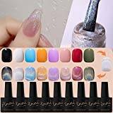 Universell Regnbåge Kattöga Gel Nagellack 9D Holografisk Reflekterande Glitter Gel Nagellack Magnetisk gellack Laser Diamant Cat Eye Nagel gellack Led UV Gel Nagellack Kit