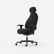 Kontorstol Malm 7000XL nakkest. Dux sæde bl kryds sort fame