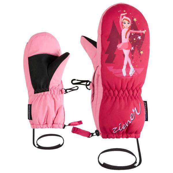 Ziener Kid's Leprint-Z AS Handskar Barn Storlek 2,5 Färg rosa