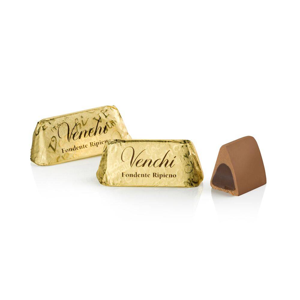 Venchi - Dark Filled Gianduiotto 60% - Småbitar choklad till espresso - 9g
