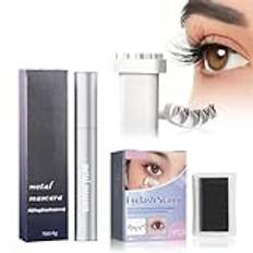 Ögonfransmask Volym + Ögonfrans Sigillstämpel, Volym Vattentät Ögonfransmask, Falsk Lash Effect Mascara, Fiber Ögonfransmask, Tjocka Och Framträdande Ögonfransar (Svart) Tjock Mascara