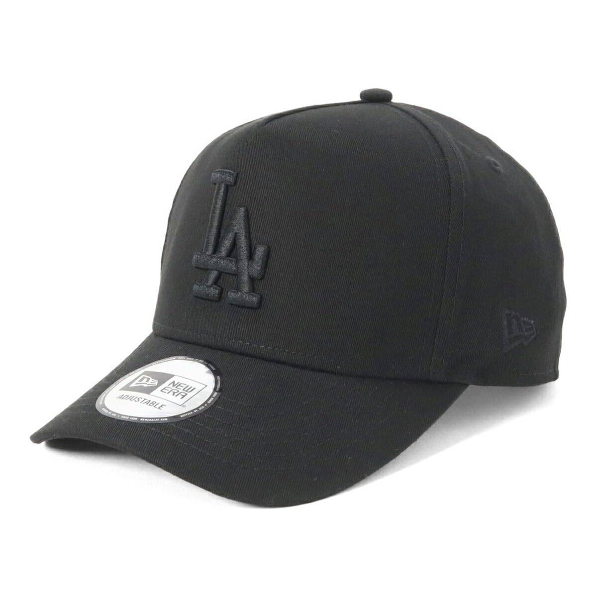 New Era MLB ONSPOTZ Exclusive LA Free Size 9Forty Black on Black MLB Los Angeles Dodgers 9FORTY-D Black/Black Cap, D-Frame